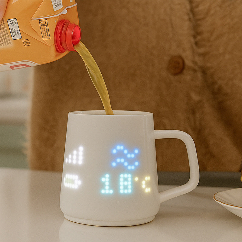 Smart Pixel Mug – Custom LED Display Mug with AI Pixel Art